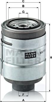 Mann-Filter WK 918 x - Топливный фильтр autodif.ru