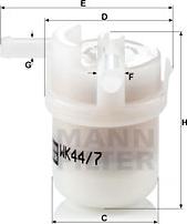 Mann-Filter WK 44/7 - Топливный фильтр autodif.ru