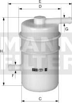 Mann-Filter WK 45 - Топливный фильтр autodif.ru