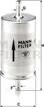 Mann-Filter WK 410 - Топливный фильтр autodif.ru