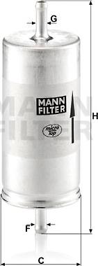 Mann-Filter WK 413 - Топливный фильтр autodif.ru