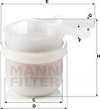 Mann-Filter WK 42/10 - Топливный фильтр autodif.ru