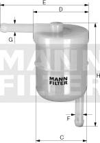Mann-Filter WK 42/11 - Топливный фильтр autodif.ru