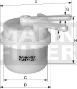 Mann-Filter WK 42/13 - Топливный фильтр autodif.ru