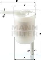 Mann-Filter WK 42/12 - Топливный фильтр autodif.ru