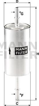 Mann-Filter WK 512/1 - Топливный фильтр autodif.ru