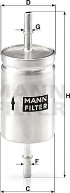 Mann-Filter WK 512 - Топливный фильтр autodif.ru