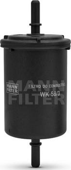 Mann-Filter WK 58/3 - Топливный фильтр autodif.ru