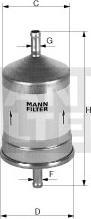 Mann-Filter WK 79/80 - Топливный фильтр autodif.ru