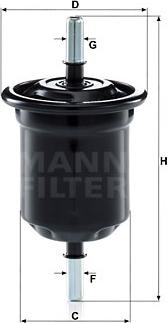 Mann-Filter WK 6013 - Топливный фильтр autodif.ru