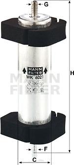 Mann-Filter WK 6021 - Топливный фильтр autodif.ru
