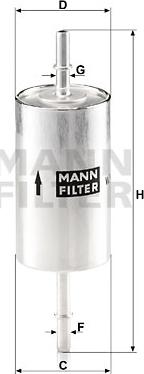Mann-Filter WK 614/46 - Топливный фильтр autodif.ru