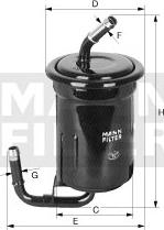 Mann-Filter WK 614/7 - Топливный фильтр autodif.ru