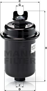 Mann-Filter WK 612/4 - Топливный фильтр autodif.ru