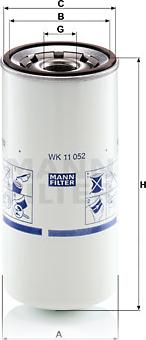 Mann-Filter WK 11 052 - Топливный фильтр autodif.ru