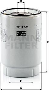 Mann-Filter WK 11 001 x - Топливный фильтр autodif.ru