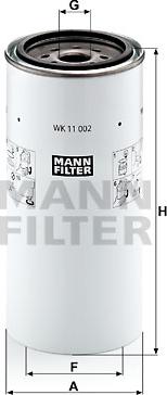 Mann-Filter WK 11 002 x - Топливный фильтр autodif.ru
