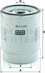 Mann-Filter WK 11 022 z - Топливный фильтр autodif.ru