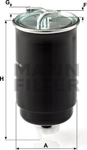 Mann-Filter WK 842/3 - Топливный фильтр autodif.ru