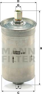 Mann-Filter WK 853/1 - Топливный фильтр autodif.ru