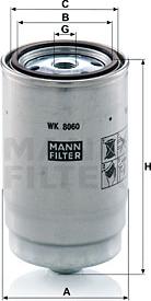 Mann-Filter WK 8060 Z - Топливный фильтр autodif.ru