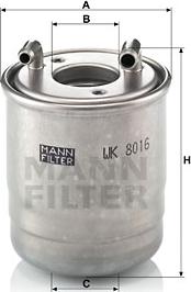Mann-Filter WK 8016 x - Топливный фильтр autodif.ru