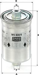 Mann-Filter WK 830/6 x - Топливный фильтр autodif.ru