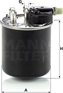 Mann-Filter WK 820/14 - Топливный фильтр autodif.ru