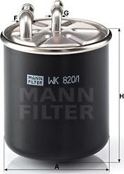Mann-Filter WK 820/1 - Топливный фильтр autodif.ru