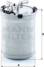 Mann-Filter WK 823/2 - Топливный фильтр autodif.ru