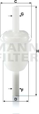 Mann-Filter WK 31/4 (10) - Топливный фильтр autodif.ru
