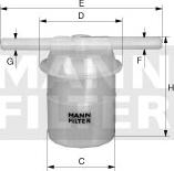 Mann-Filter WK 42/80 - Топливный фильтр autodif.ru