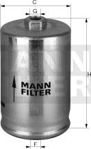 Mann-Filter WK 725/1 - Топливный фильтр autodif.ru