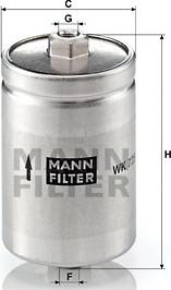 Mann-Filter WK 725 - Топливный фильтр autodif.ru