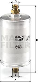 Mann-Filter WK 726/3 - Топливный фильтр autodif.ru