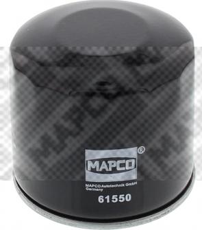 Mapco 61550 - Фильтр масляный HYUNDAI ix35 (LM EL ELH) 1.6 i30 (FD) 1.4 TUCSON (JM) 2.0 KIA SPORTAGE (SL) 1.6 autodif.ru