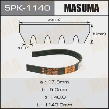 MASUMA 5PK-1140 - Поликлиновый ременный комплект autodif.ru