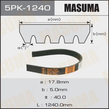 MASUMA 5PK-1240 - Поликлиновый ременный комплект autodif.ru
