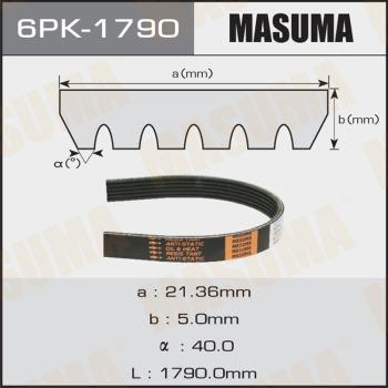 MASUMA 6PK1790 - Поликлиновый ременный комплект autodif.ru