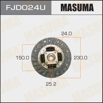 MASUMA FJD024U - Диск сцепления, фрикцион autodif.ru