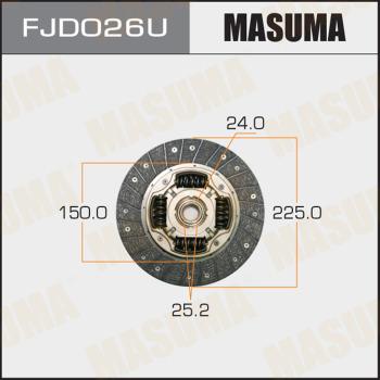 MASUMA FJD026U - Диск сцепления, фрикцион autodif.ru