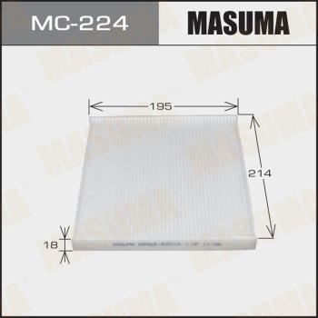 MASUMA MC-224 - Фильтр салона Toyota Yaris (Japan) 99-05, RAV 4 00-06, Subaru Outback (diesel) 04-09 MASUMA autodif.ru