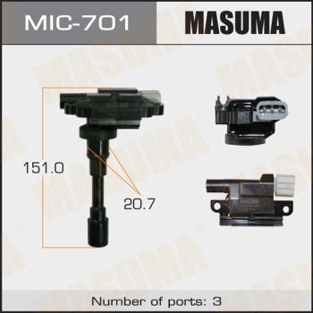 MASUMA MIC-701 - катушка зажигания!\ Suzuki SX4/Alto/Baleno/Swift/Liana/Jimny/Wagon R+ 1.1-1.6i 95> autodif.ru