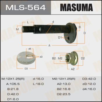 MASUMA MLS564 - болт с эксцентриком!в сборе\ Mitsubishi Pajero 00-06 autodif.ru