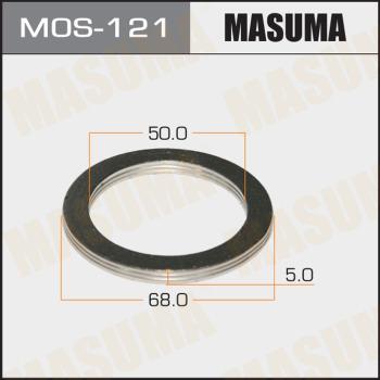 MASUMA MOS-121 - MOS-121_кольцо уплотнительное (м) 50x68x5 Mazda 323, Toyota, Opel 1.3/1.5/1.6/1.7/2.0 D MASUMA MOS12 autodif.ru