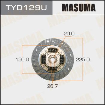 MASUMA TYD129U - Диск сцепления, фрикцион autodif.ru