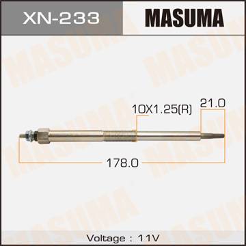 MASUMA XN233 - Свеча накаливания autodif.ru