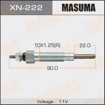 MASUMA XN-222 - Свеча накаливания MASUMA PN-135 /TD27 (1/10/100) autodif.ru