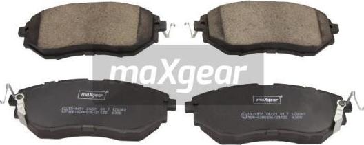Maxgear 19-1451 - Тормозные колодки, дисковые, комплект autodif.ru