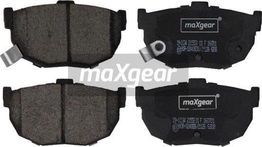 Maxgear 19-1134 - Тормозные колодки, дисковые, комплект autodif.ru